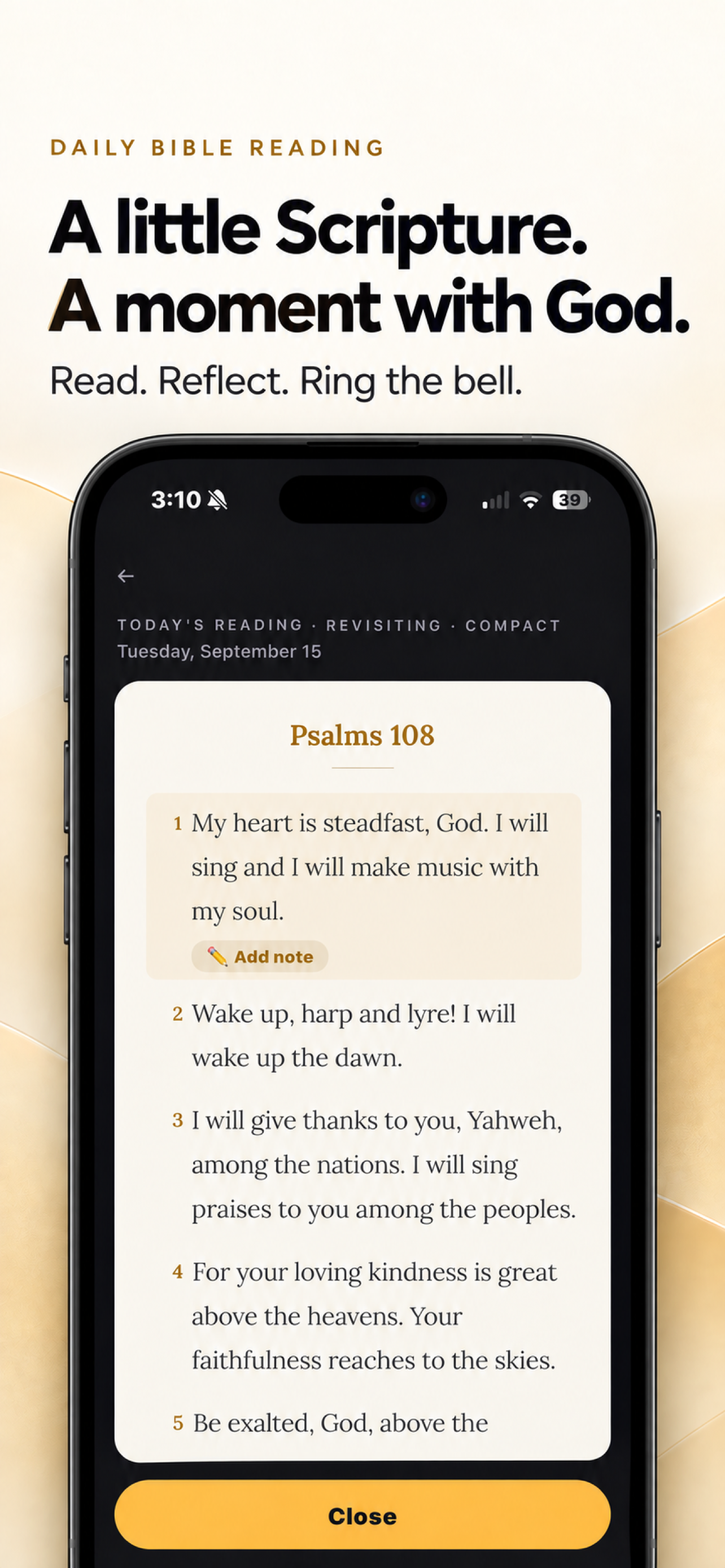 A little Scripture, a moment with God β daily Bible reading